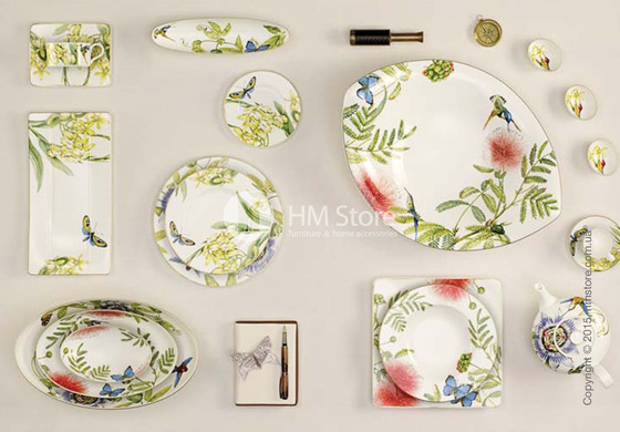 Набор фарфоровой посуды Villeroy & Boch коллекция Amazonia на 6 персон, 55 предметов