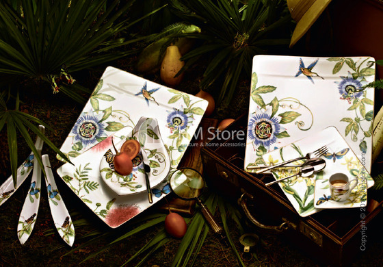 Набор фарфоровой посуды Villeroy & Boch коллекция Amazonia на 6 персон, 55 предметов