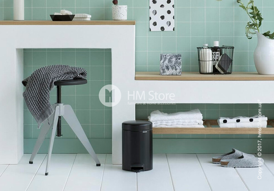 Ведро для мусора Brabantia Pedal Bin NewIcon 3 л, Matt Black