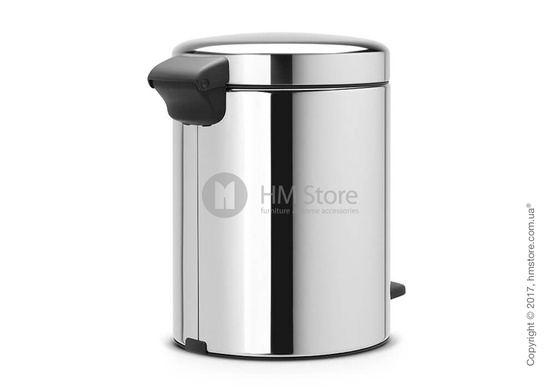 Ведро для мусора Brabantia Pedal Bin NewIcon 5 л, Blilliant Steel