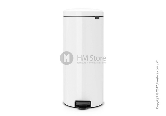 Ведро для мусора Brabantia Pedal Bin NewIcon 30 л, White