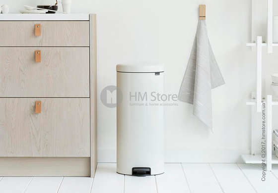 Ведро для мусора Brabantia Pedal Bin NewIcon 30 л, White