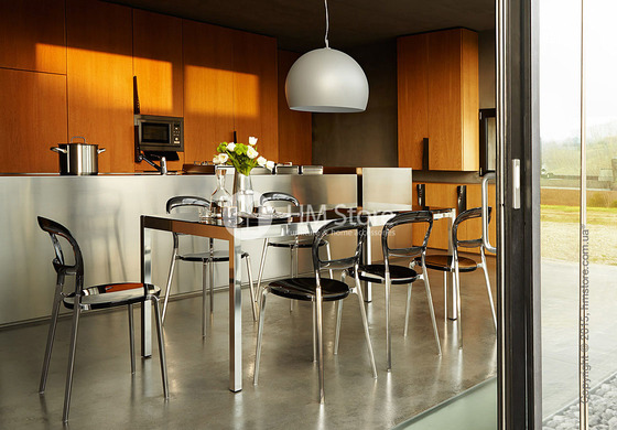 Стол Calligaris Happy S, Glass and metal extending table, Frosted tempered glass extrawhite and Aluminium matt optic white