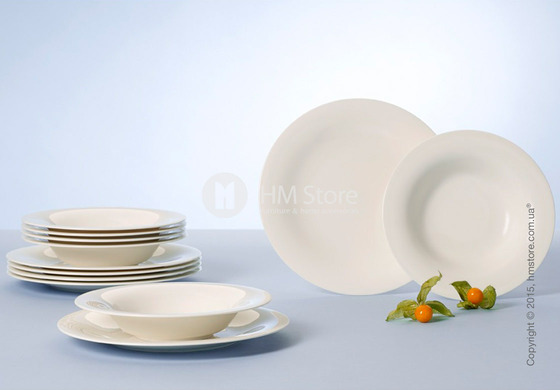 Набор тарелок Villeroy & Boch коллекция New Cottage Basic   на 6 персон, 12 предметов