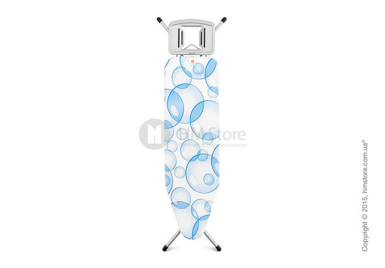 Гладильная доска Brabantia Solid Steam Iron Rest, Metallic Grey and Bubbles