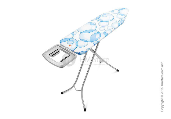 Гладильная доска Brabantia Solid Steam Iron Rest, Metallic Grey and Bubbles