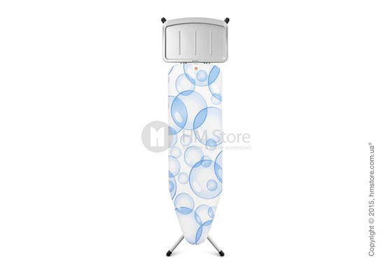 Гладильная доска Brabantia Solid Steam Unit Holder, Metallic Grey and Bubbles