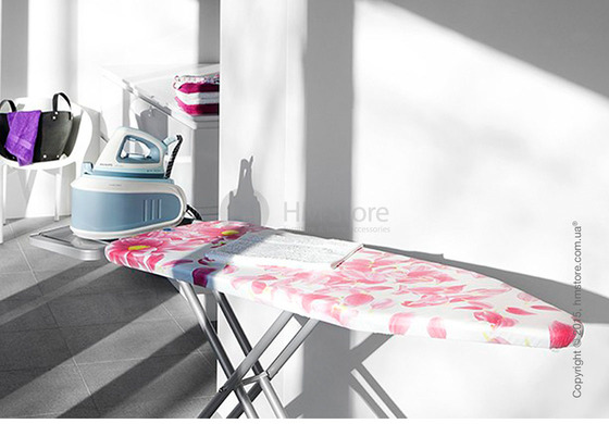 Гладильная доска Brabantia Solid Steam Unit Holder, Metallic Grey and Pink Santini Гладильная доска Brabantia Solid Steam Unit Holder, Metallic Grey and Pink Santini