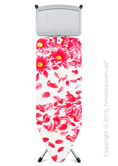 Гладильная доска Brabantia Solid Steam Unit Holder, Metallic Grey and Pink Santini