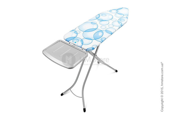 Гладильная доска Brabantia PerfectFlow Solid Steam Unit Holder, Metallic Grey and Bubbles