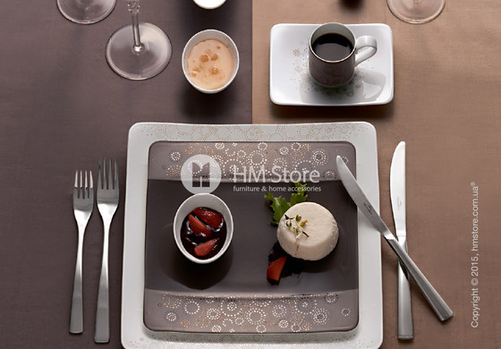 Набор фарфоровой посуды Villeroy & Boch коллекция Modern Grace Grey на 6 персон, 49 предметов