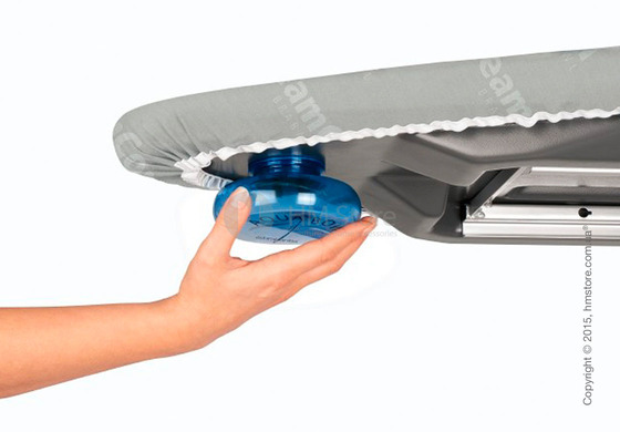 Гладильная доска Brabantia AquaBowl and Foldable Steam Unit Holder, Metallic Grey and Steam Control