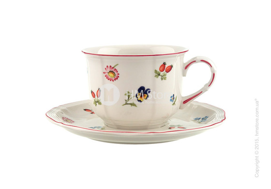 Чашка с блюдцем Villeroy & Boch коллекция Petite Fleur 350 мл, 2 предмета