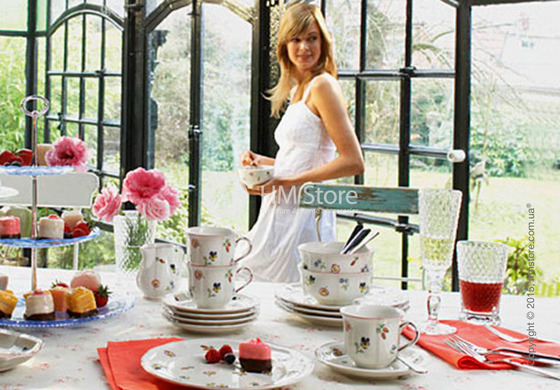 Чашка с блюдцем Villeroy & Boch коллекция Petite Fleur 350 мл, 2 предмета