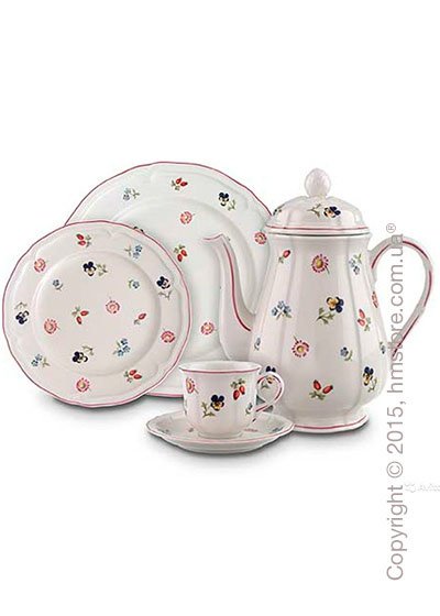 Набор фарфоровой посуды Villeroy & Boch коллекция Petite Fleur на 6 персон, 50 предметов. Купить