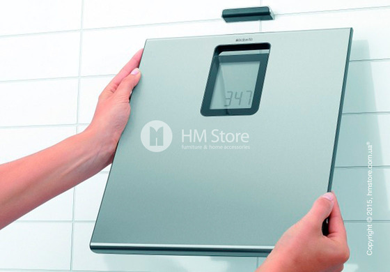Напольные весы Brabantia Digital Bathroom Scales, Matt Steel
