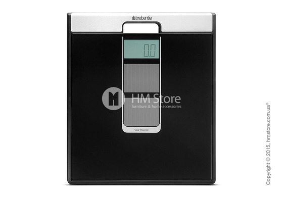 Напольные весы Brabantia Solar Powered Bathroom Scales, Black