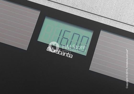 Напольные весы Brabantia Solar Powered Bathroom Scales, Black