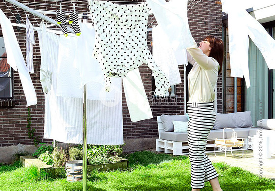 Сушилка для белья Brabantia Topspinner with Ground Spike, Silver