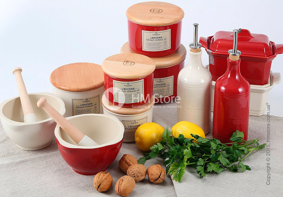 Емкость для хранения сыпучих продуктов Emile Henry Kitchen tools 1 л, Burgundy