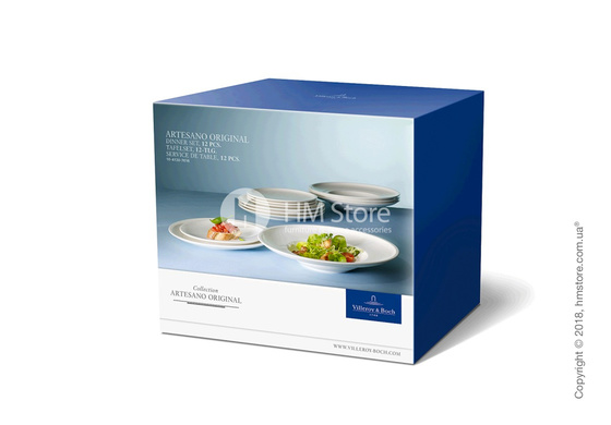 Набор тарелок Villeroy & Boch коллекция Artesano Original на 4 персоны, 12 предметов. Купить