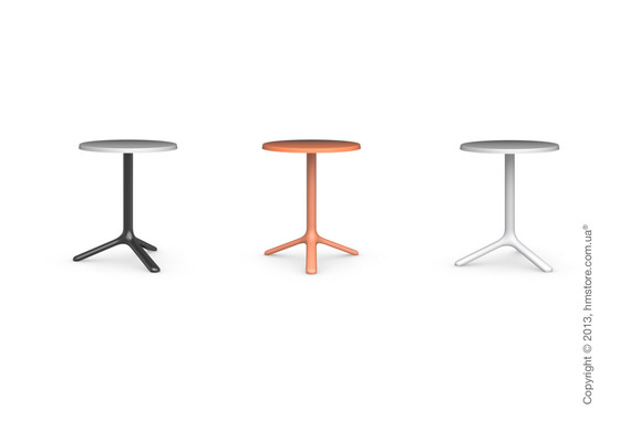 Стол Calligaris Area T, Outdoor bar table, Melamine matt black and Metal matt black