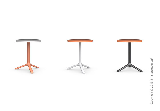 Стол Calligaris Area T, Outdoor bar table, Melamine matt black and Metal matt black