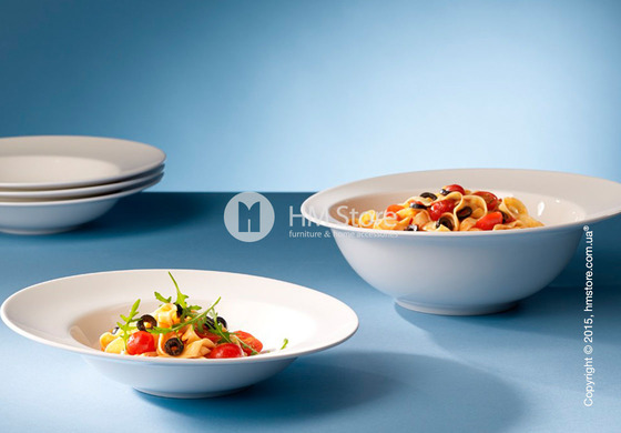Набор тарелок для пасты Villeroy & Boch коллекция Flow Pasta на 4 персоны, 5 предметов