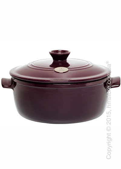 Кастрюля керамическая Emile Henry Cookware Flame 5,3 л, Figue
