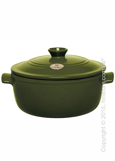 Кастрюля керамическая Emile Henry Cookware Flame 5,3 л, Olive