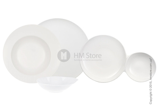 Набор фарфоровой посуды Villeroy & Boch коллекция Flow на 2 персоны, 7 предметов. Купить