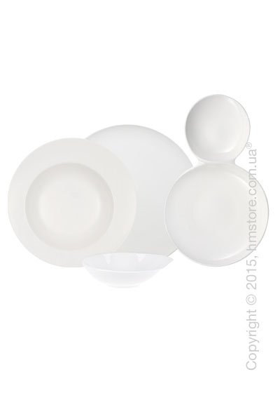 Набор фарфоровой посуды Villeroy & Boch коллекция Flow на 2 персоны, 7 предметов. Купить