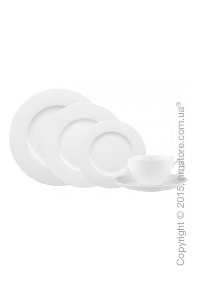 Набор фарфоровой посуды Villeroy & Boch коллекция Anmut на 6 персон, 51 предметов