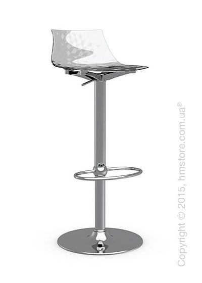 Стул Connubia Ice, Metal stool and technopolymer shell, Metal chromed and Glossy