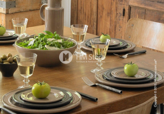 Тарелка столовая мелкая Emile Henry Tableware, Charcoal