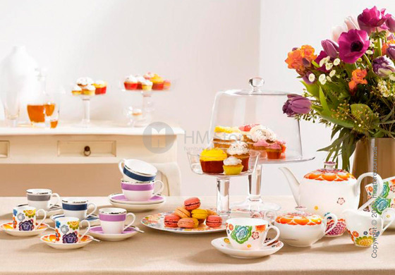 Набор фарфоровой посуды Villeroy & Boch коллекция Anmut Bloom на 6 персон, 48 предметов Набор фарфоровой посуды Villeroy & Boch коллекция Anmut Bloom на 6 персон, 48 предметов