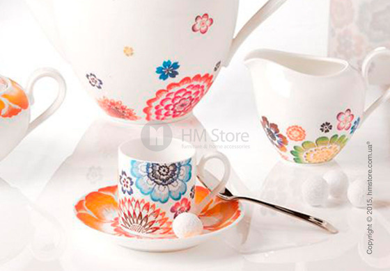 Кофейный сервиз Villeroy & Boch коллекция Anmut Bloom на 6 персон, 15 предметов