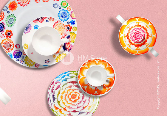 Чайный сервиз Villeroy & Boch коллекция Anmut Bloom на 6 персон, 14 предметов