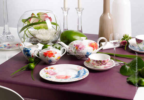 Чайный сервиз Villeroy & Boch коллекция Anmut Flowers на 6 персон, 14 предметов Чайный сервиз Villeroy & Boch коллекция Anmut Flowers на 6 персон, 14 предметов