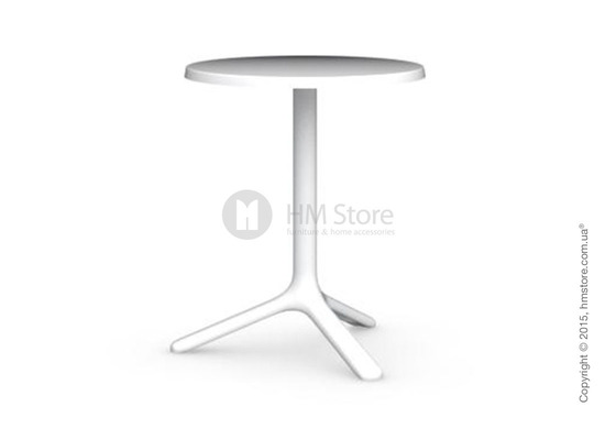 Стол Calligaris Area T, Outdoor bar table, Melamine matt optic white and Metal matt optic white