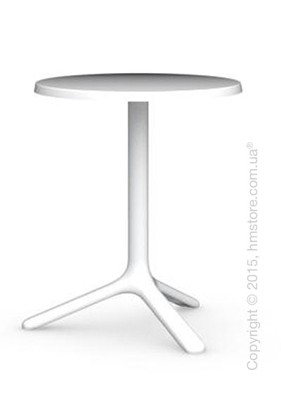 Стол Calligaris Area T, Outdoor bar table, Melamine matt optic white and Metal matt optic white