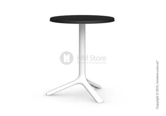 Стол Calligaris Area T, Outdoor bar table, Melamine matt black and Metal matt optic white