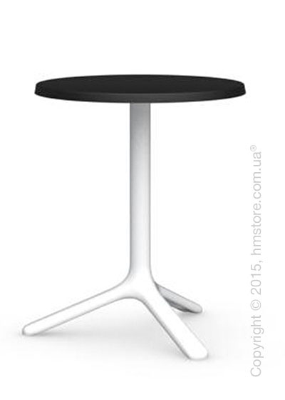 Стол Calligaris Area T, Outdoor bar table, Melamine matt black and Metal matt optic white