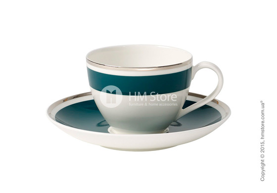 Чашка с блюдцем Villeroy & Boch коллекция Anmut My Color, Emerald Green