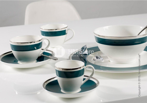 Чашка с блюдцем Villeroy & Boch коллекция Anmut My Color, Emerald Green