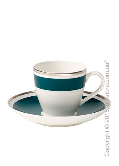 Чашка для эспрессо с блюдцем Villeroy & Boch коллекция Anmut My Color, Emerald Green