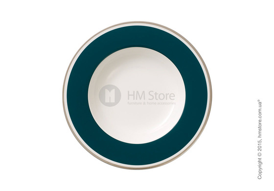 Тарелка столовая глубокая Villeroy & Boch коллекция Anmut My Color, Emerald Green