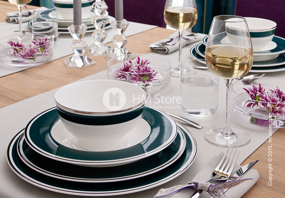 Тарелка столовая глубокая Villeroy & Boch коллекция Anmut My Color, Emerald Green