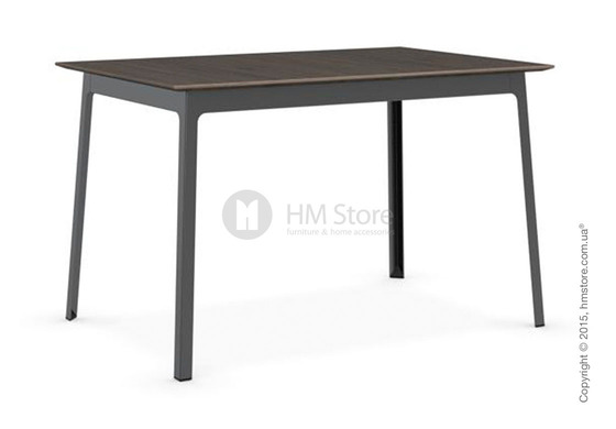Стол Calligaris Dot, Rectangular extending table, Melamine deco nougat and Metal matt black