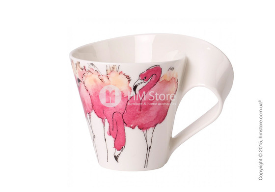 Чашка Villeroy & Boch коллекция New Wave, серия Animals of the World 300 мл, Flamingo